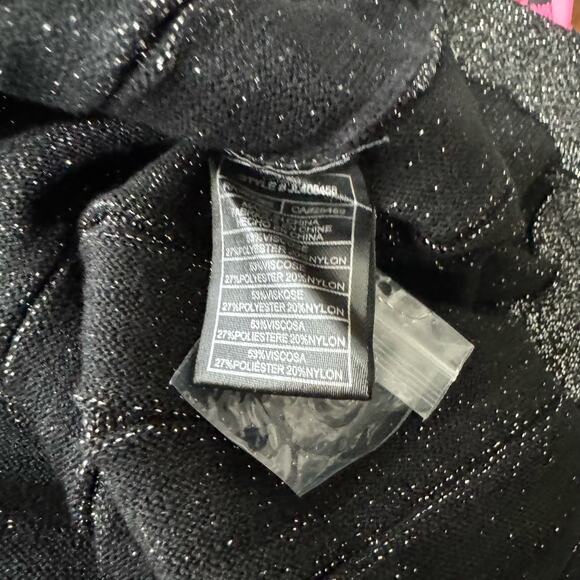 Betsey Johnson Silver Pleated Metallic Knit Midi Dress Size L NWT - Picture 10 of 13